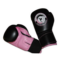 PMAS PU BOXING GLOVES PINK & WHITE